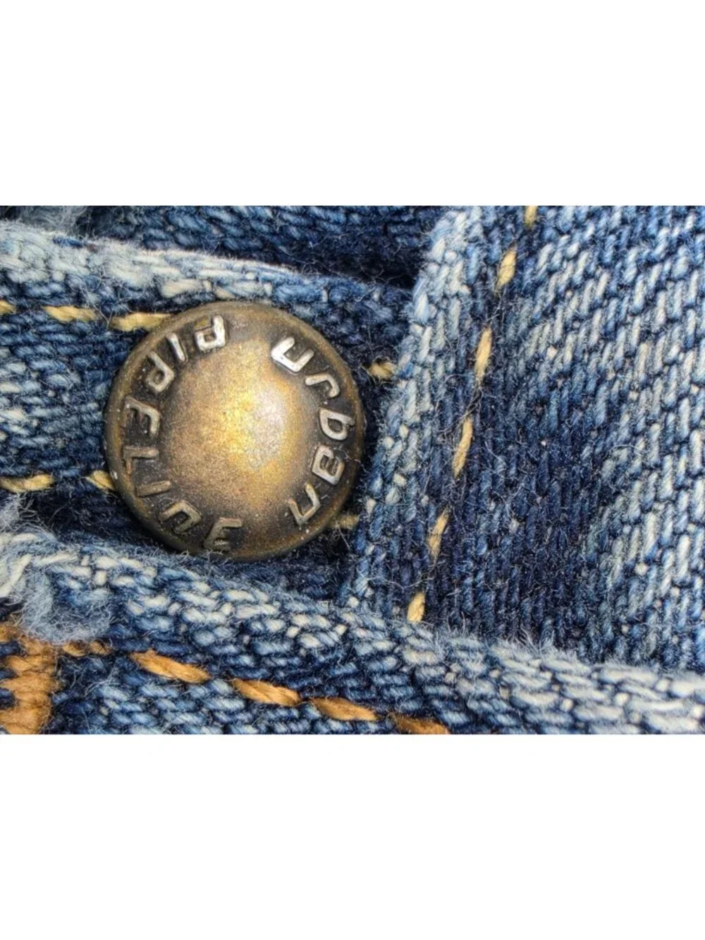 Urban Pipeline Men Loose Straight Jeans 38x30 Blue Distressed Y2K Skater